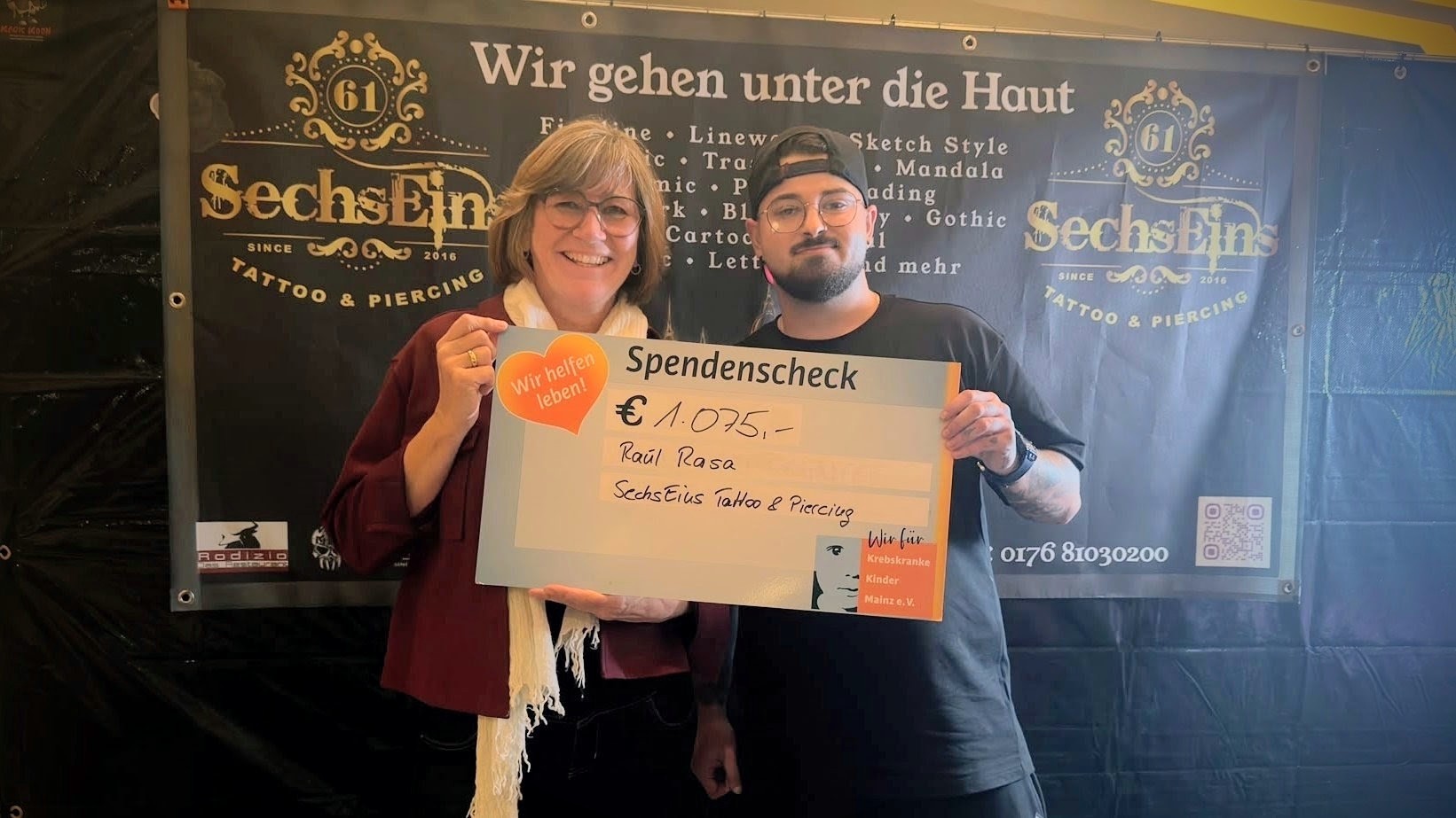 Spendenübergabe Raul Rasa