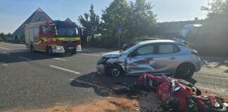 Unfall in Mainz-Hechtsheim | Foto: BYC-News | Thorsten-Lüttringhaus