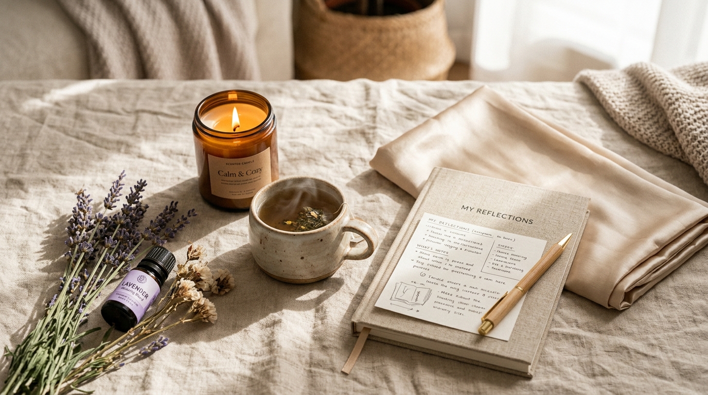 Self-Care essentials, Bild: KI-generiert